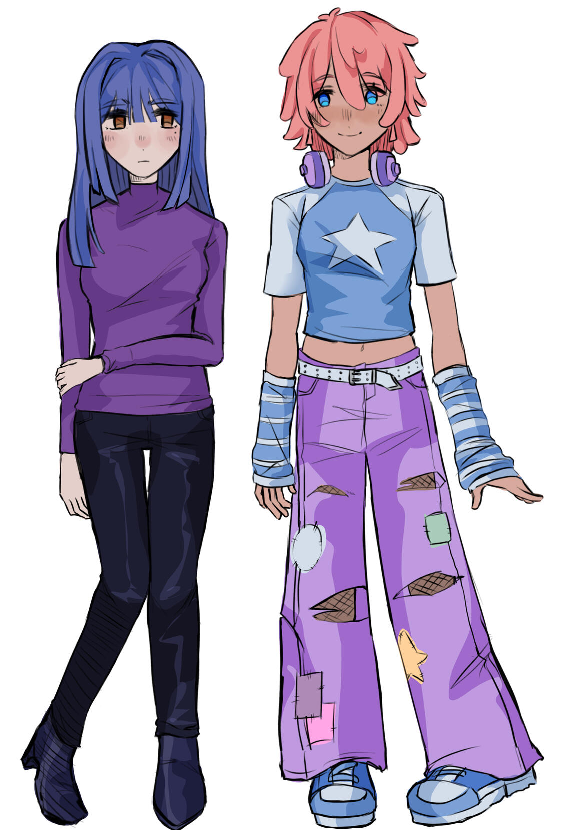 college celine and kiyomi (sketch) - 2025