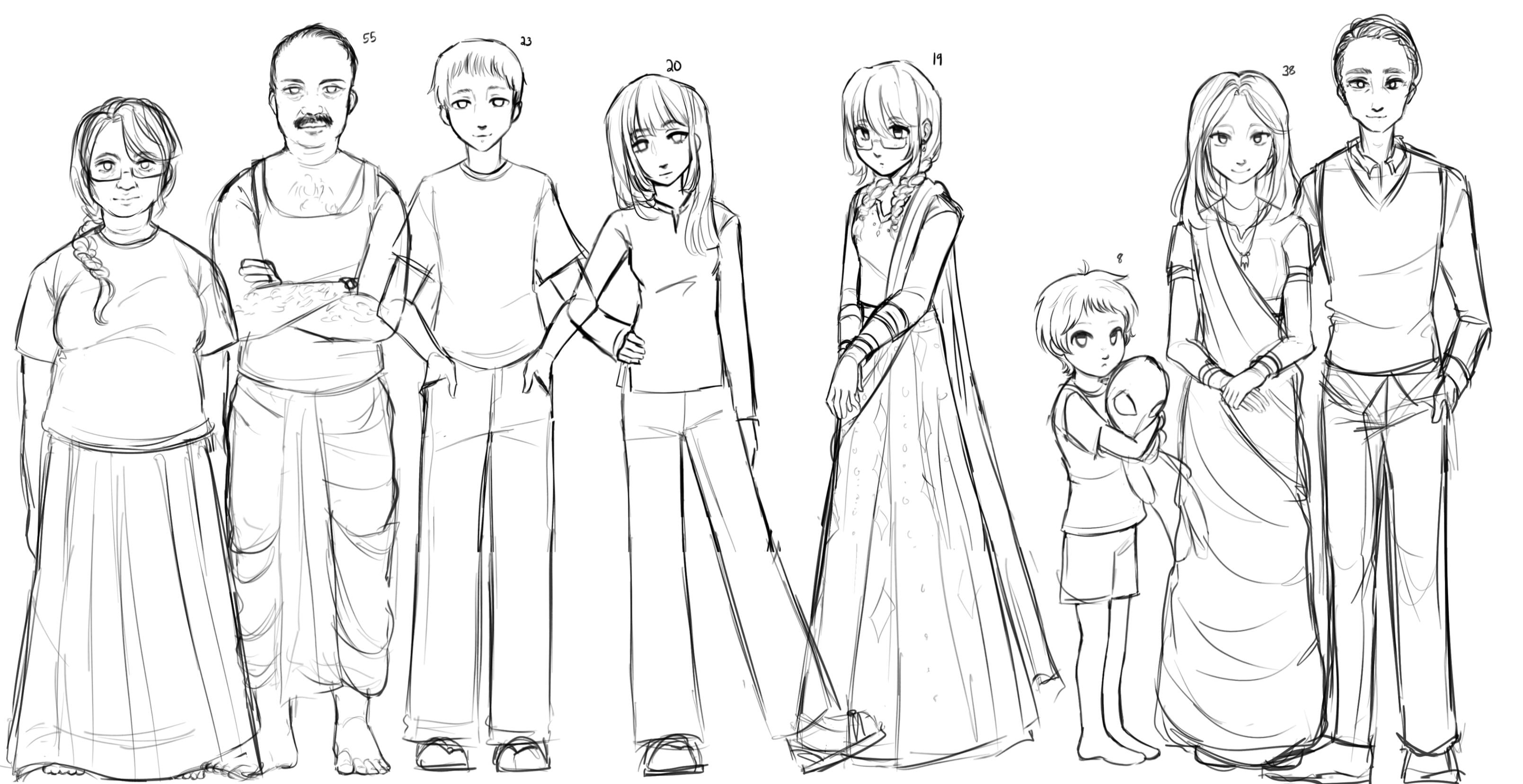 character lineup for "parasite" re-imagining - 2026